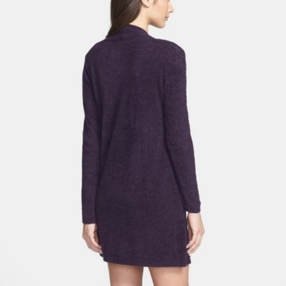 Barefoot Dreams Cozy Chic Island Calypso Cardigan Purple Open Front Size L/XL - Picture 11 of 11